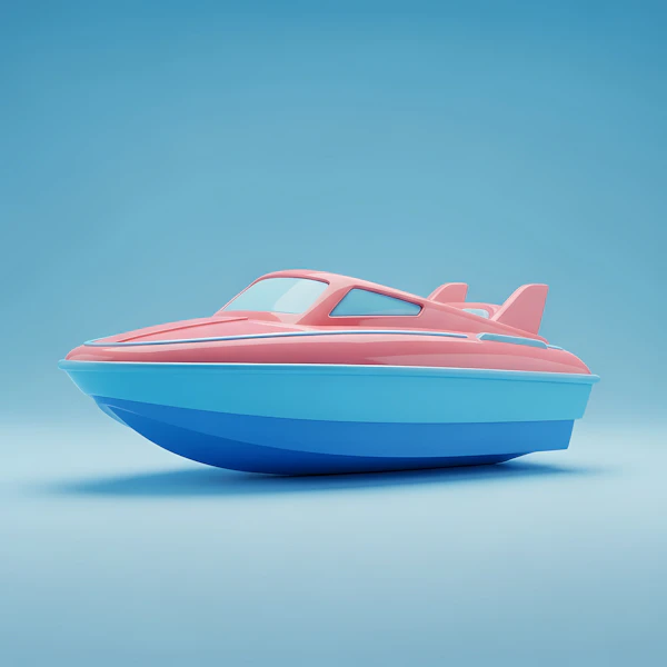Stylized 3D Boat