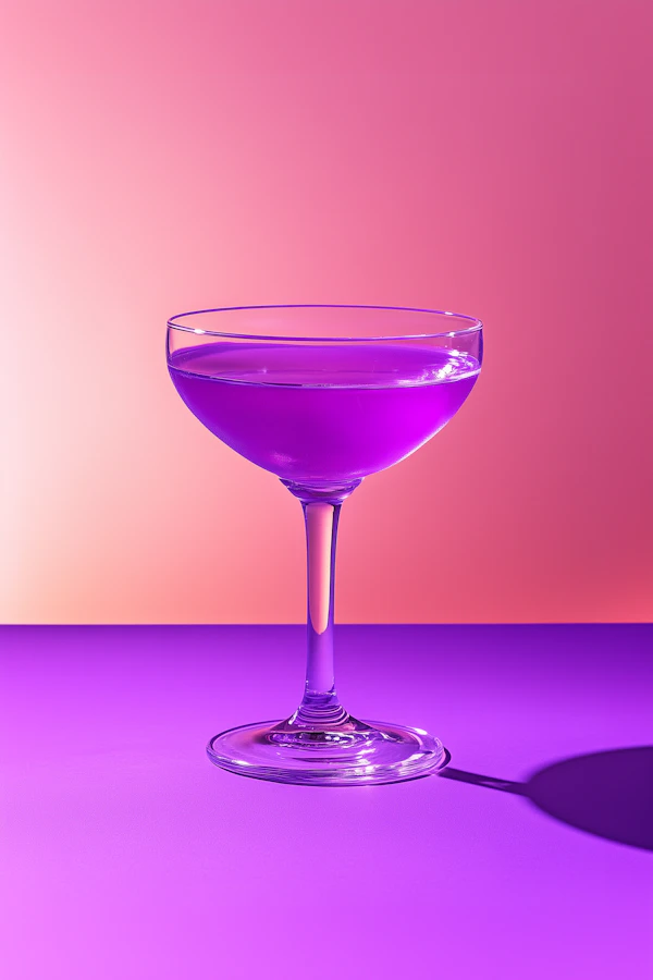 Purple Cocktail Glass