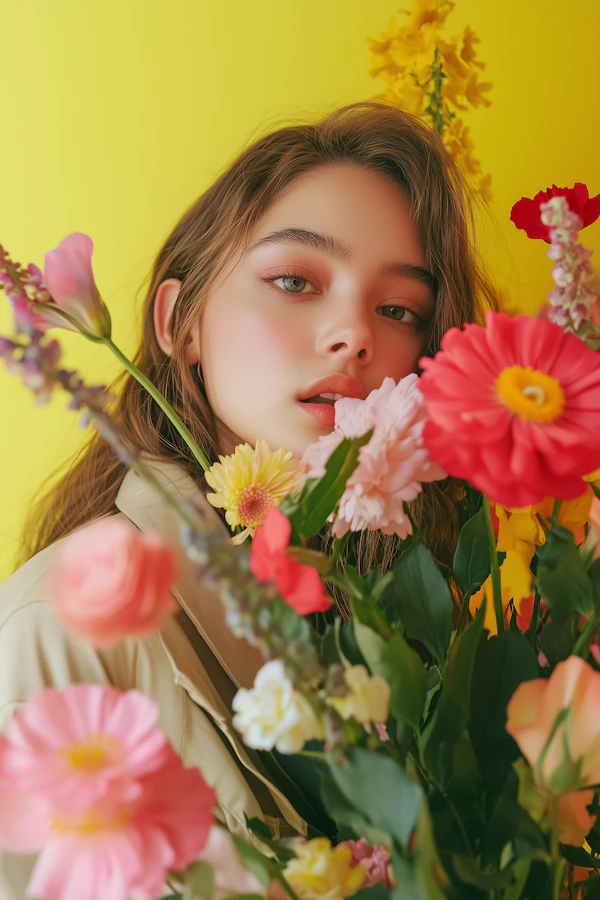 Woman with Flowers