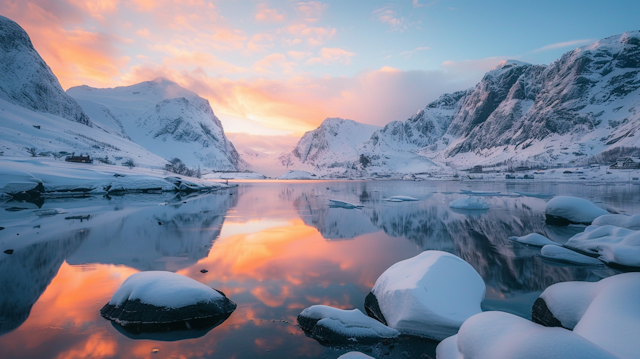 Serene Winter Sunrise