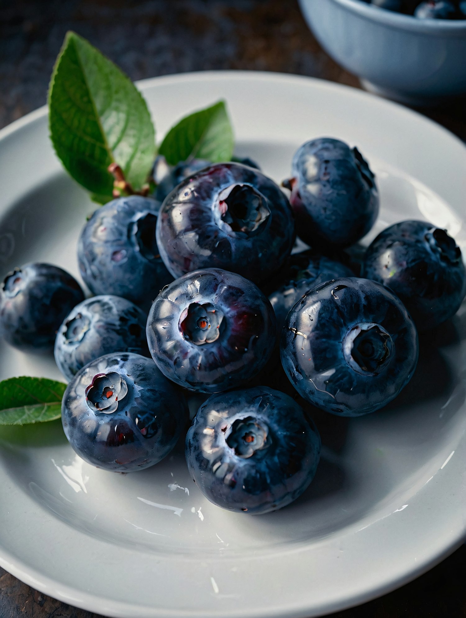 Close-up of Fresh Blueberries