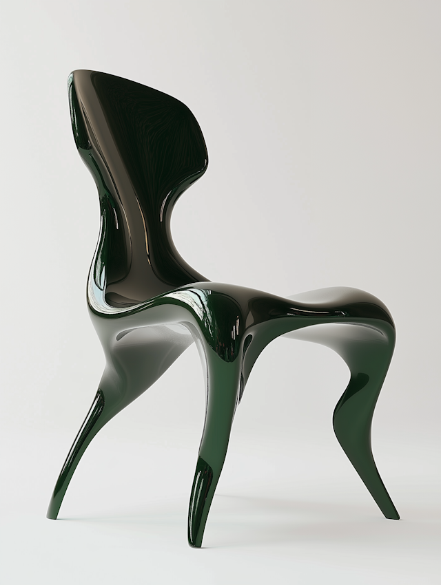 Futuristic Green Chair