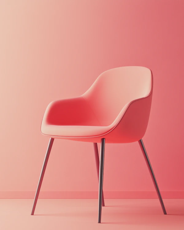 Minimalist Pink Chair