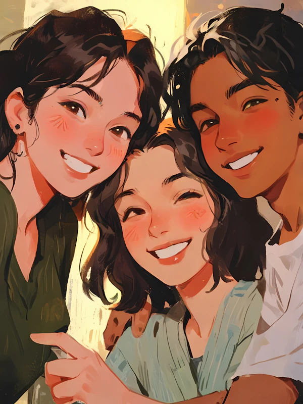 Cheerful Close-Up Portrait