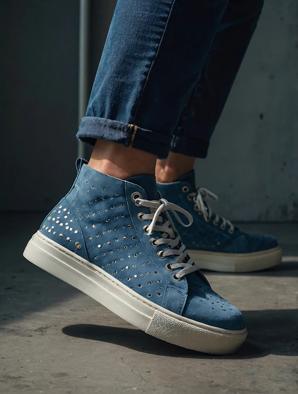 Stylish Blue Sneakers