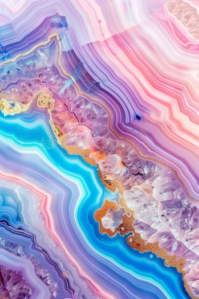 Mesmerizing Agate Gemstone Close-Up