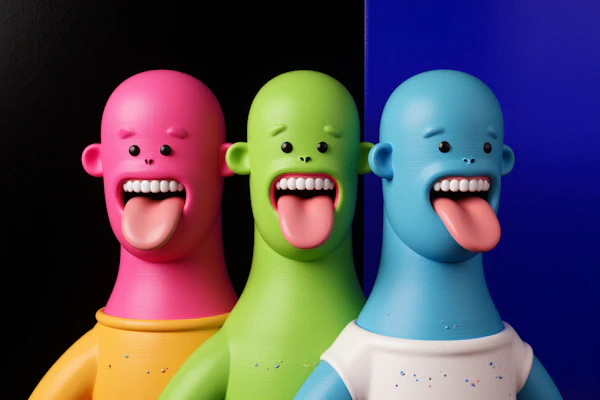 Cartoonish Characters Art
