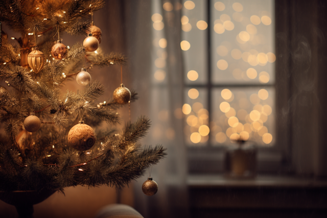 Golden Glow: A Cozy Christmas Vignette