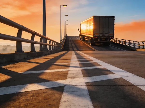 Sunset Bridge Truck