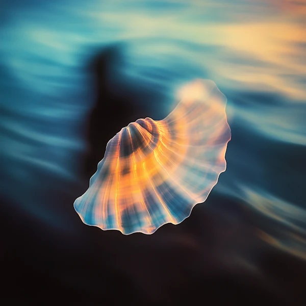 Radiant Seashell Close-Up