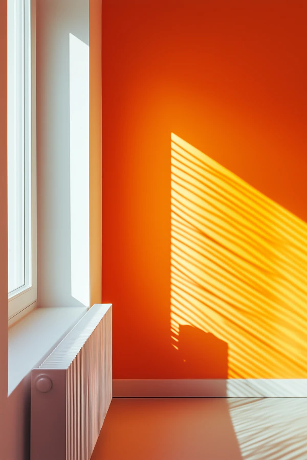 Minimalist Orange Interior