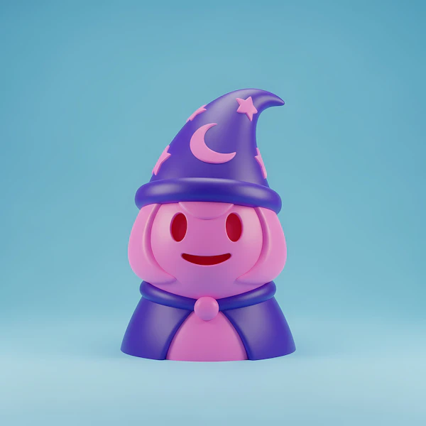 Whimsical Wizard Character