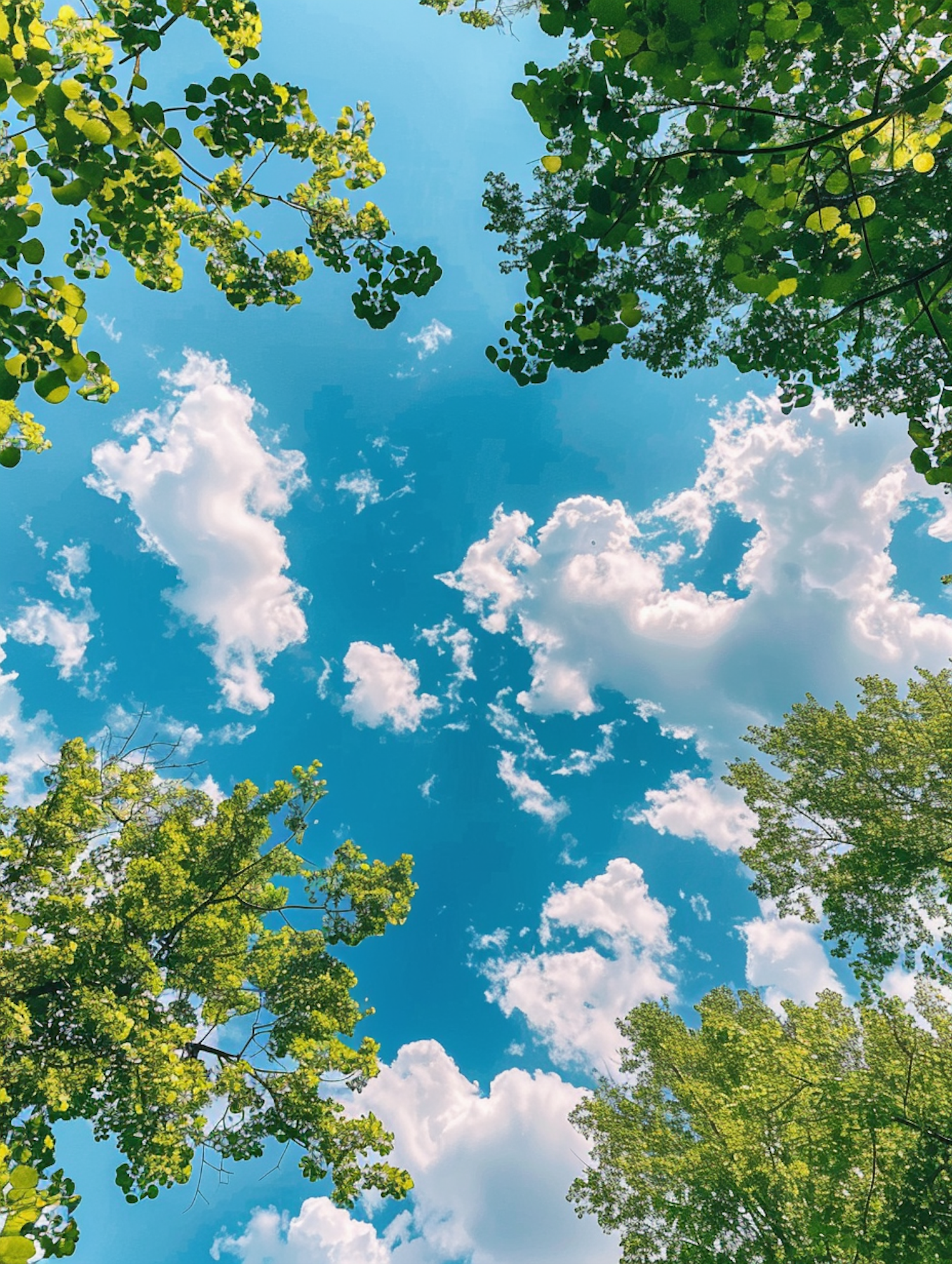 Sunny Day through Treetops