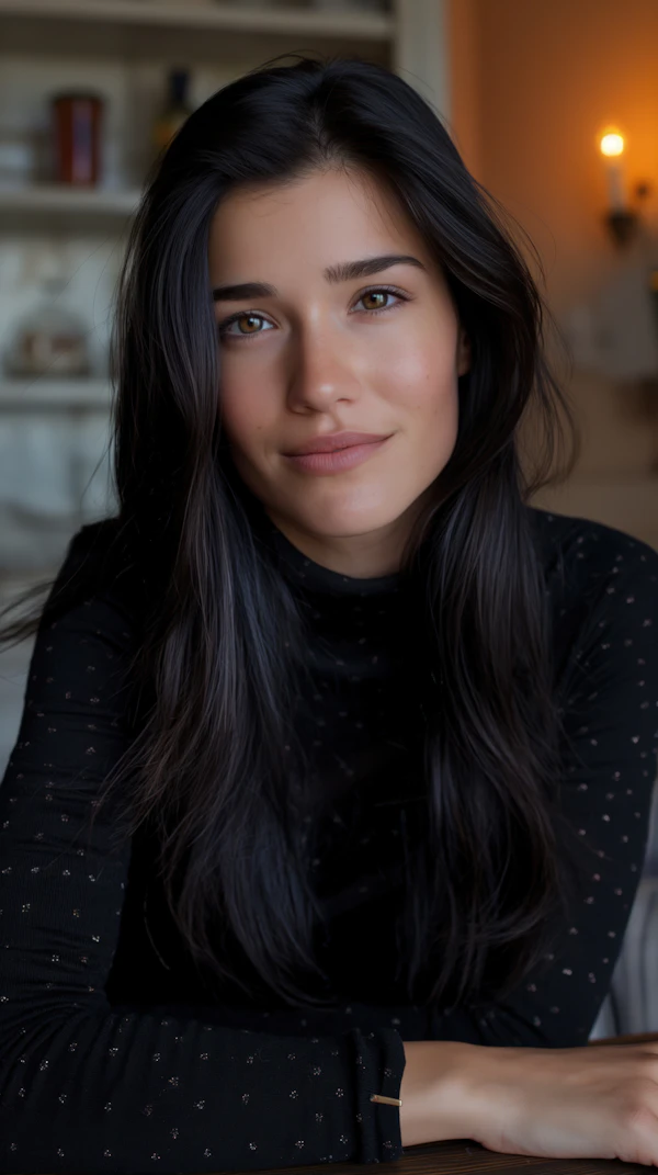 Intimate Portrait of Young Woman