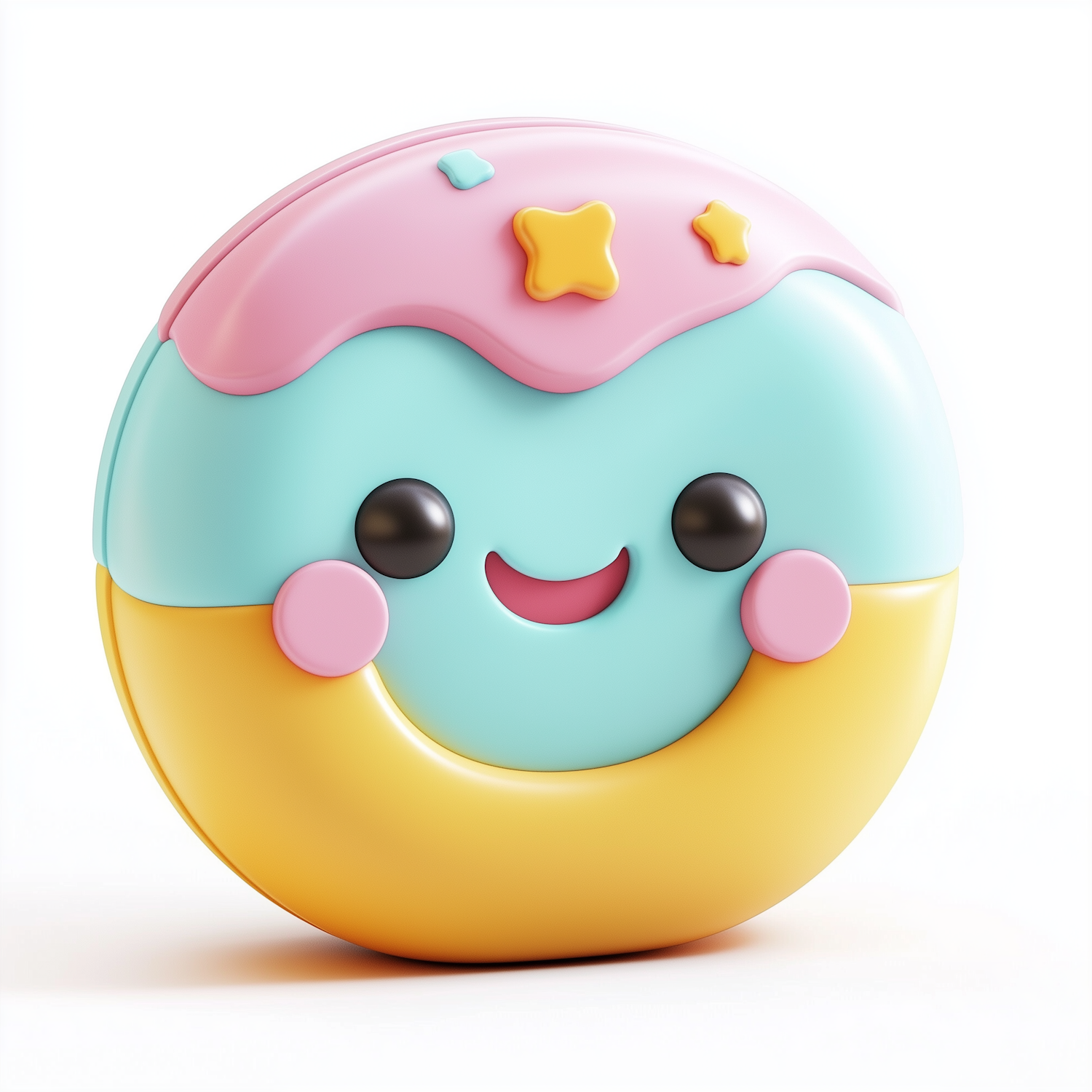 Whimsical Donut Character