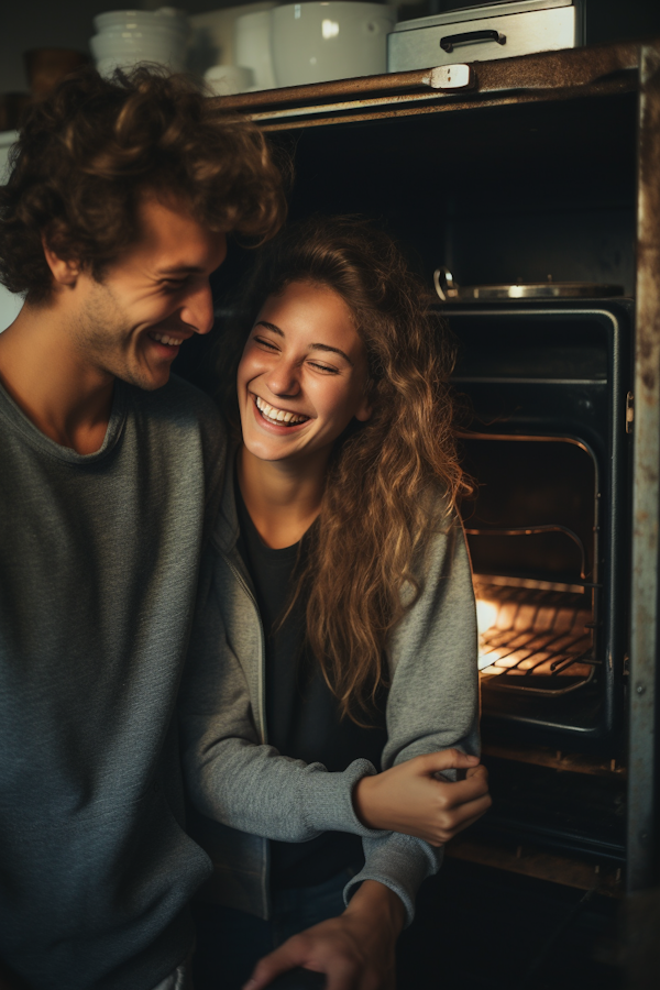 Cozy Kitchen Laughter