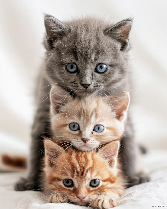 Playful Kitten Stack