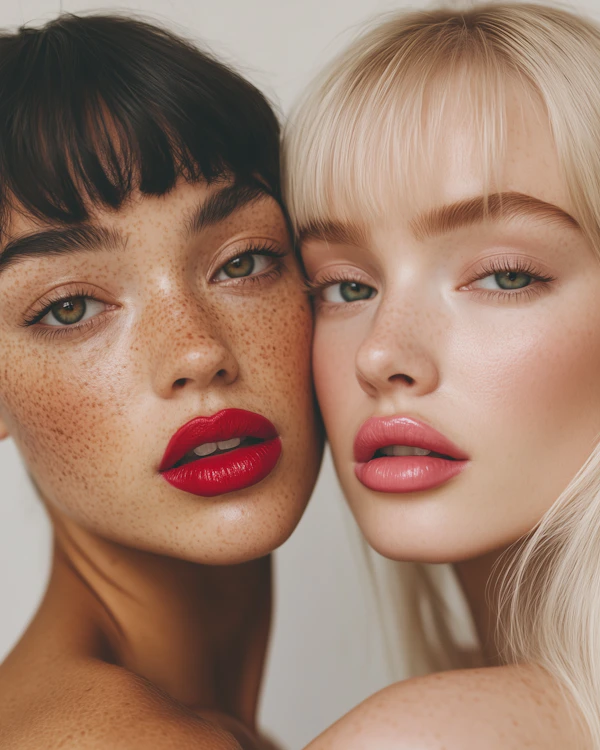 Contrasting Beauty Duo