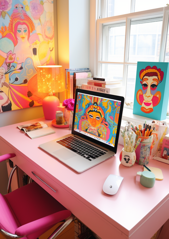 Artistic Oasis: Vibrant and Inspirational Creative Studio