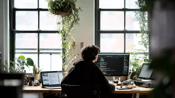 Modern Workspace Scene