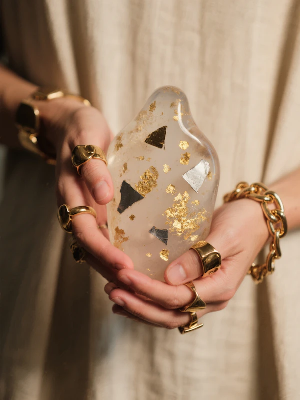 Hands Holding Artistic Object