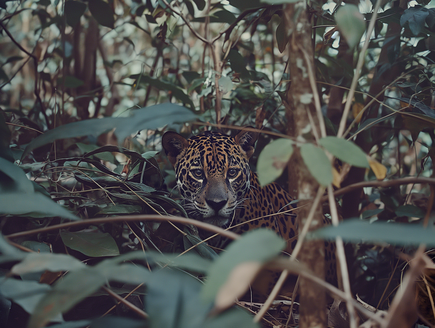 Jaguar in Natural Camouflage