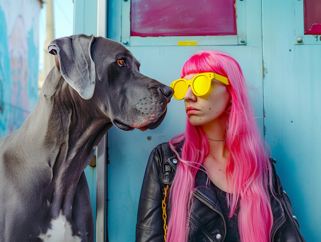 Urban Style Encounter with Great Dane