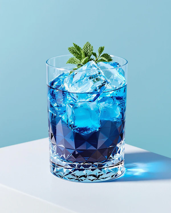 Bright Blue Beverage