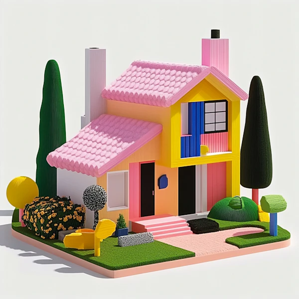 Whimsical 3D House