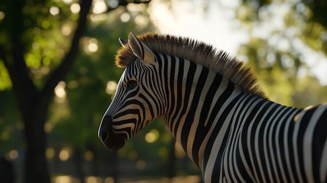 Zebra in Natural Habitat