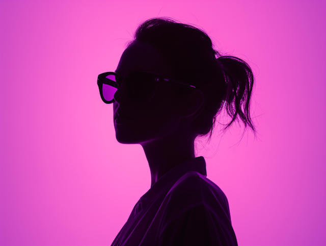 Stylish Silhouette in Magenta