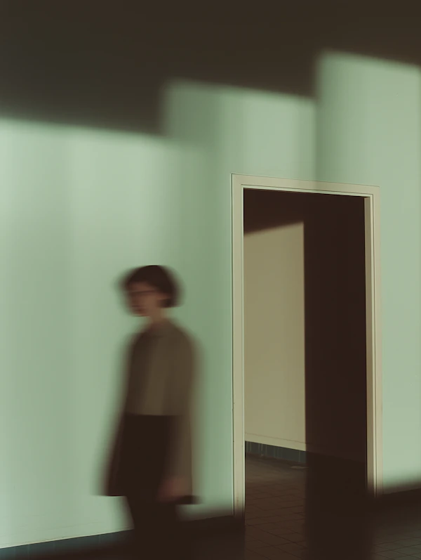 Blurred Figure in Motion