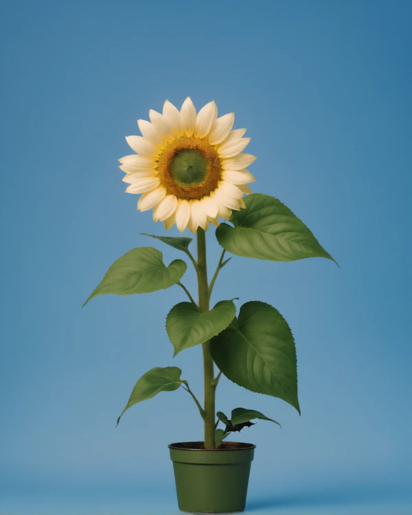 Sunflower in Blue