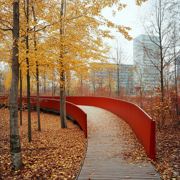 Serene Autumn Pathway