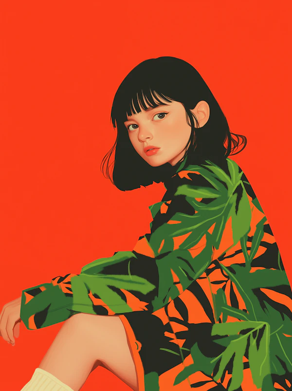 Vibrant Woman Portrait