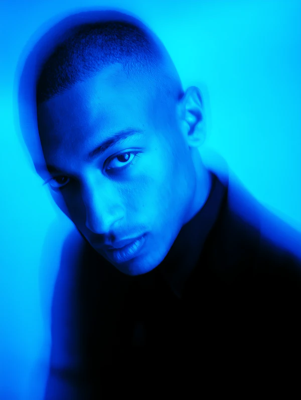 Blue Portrait of a Man