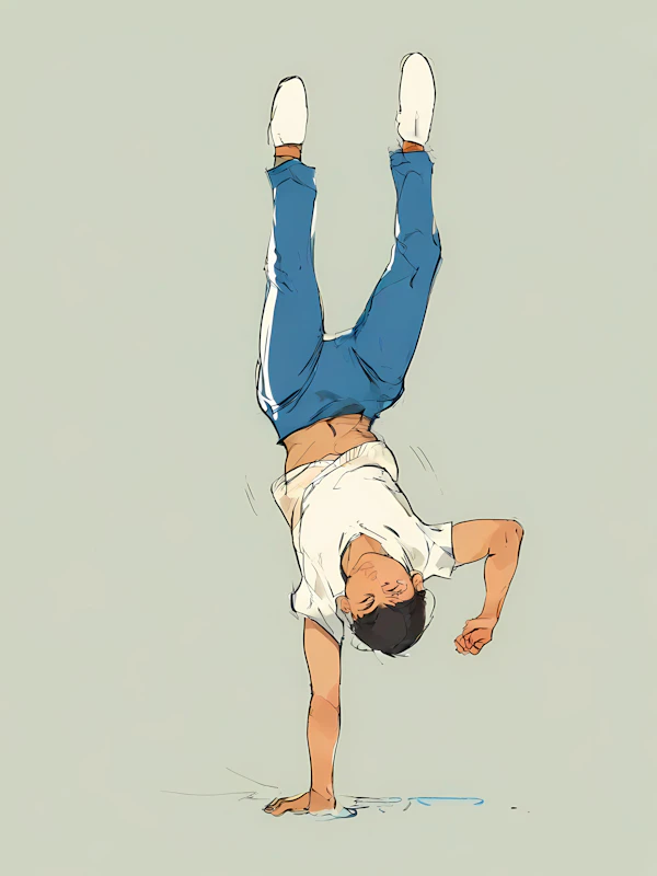 One-Handed Handstand