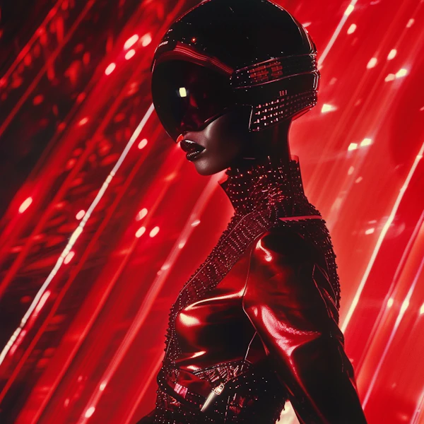 Futuristic Red Fashion