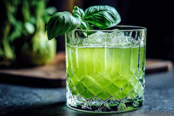 Green Cocktail Display