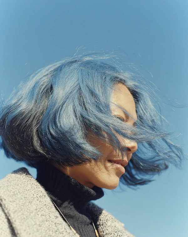 Blue-Haired Portrait