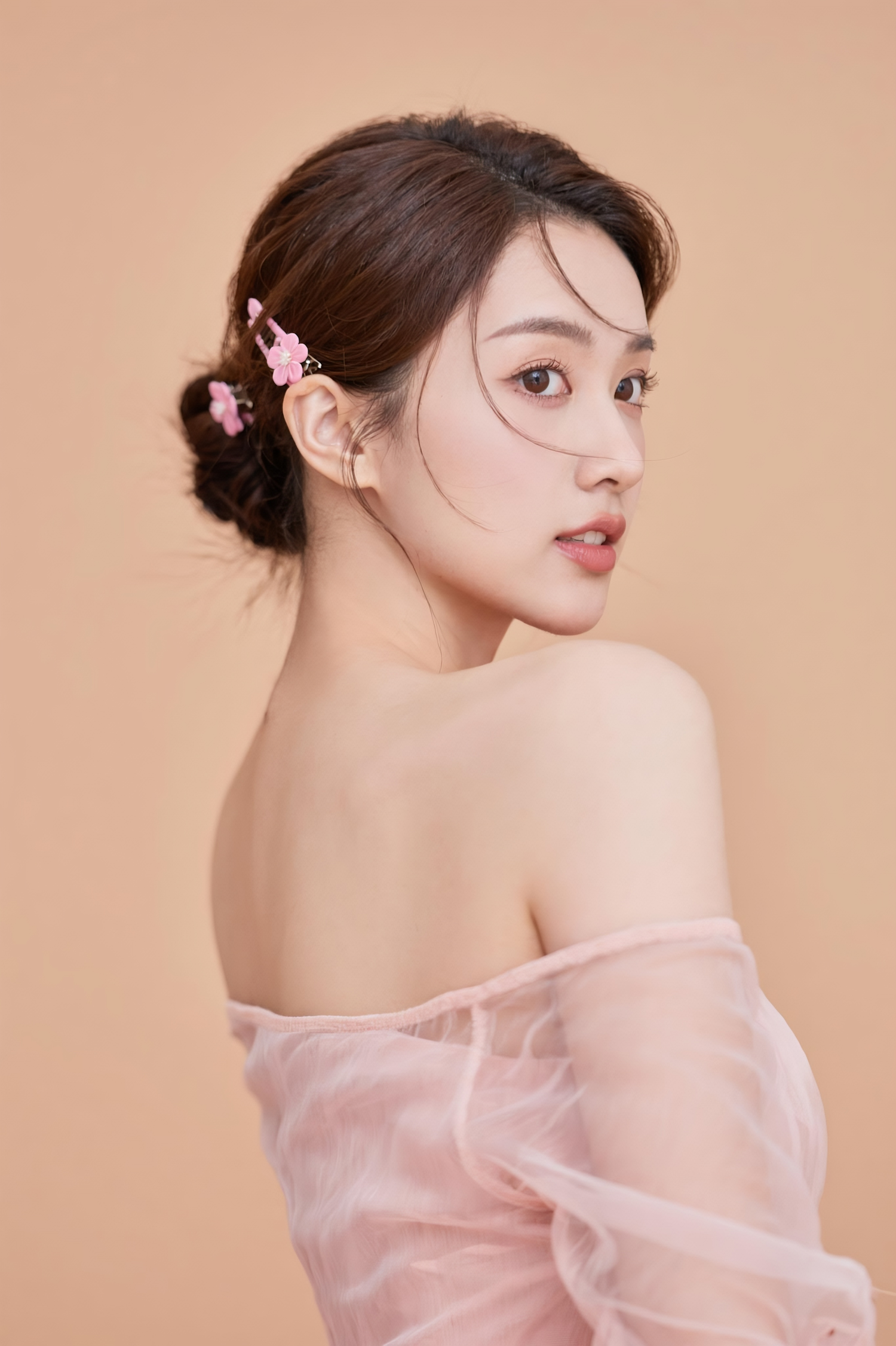 Elegant Floral Portrait