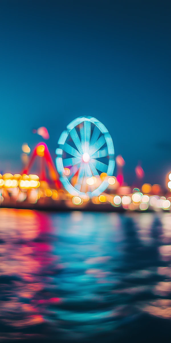 Nighttime Carnival Ferris Wheel