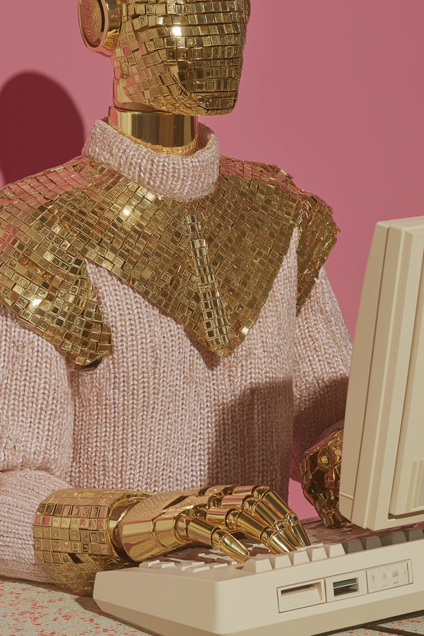 Golden Robot Typing