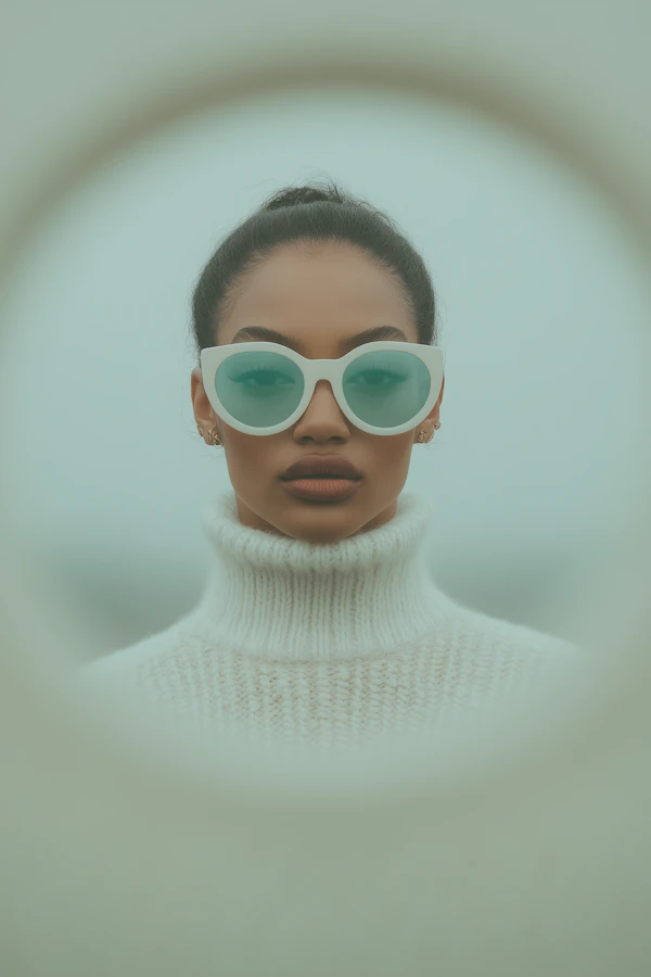 Woman in Stylish Sunglasses