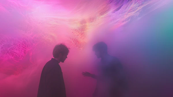 Surreal Silhouetted Scene