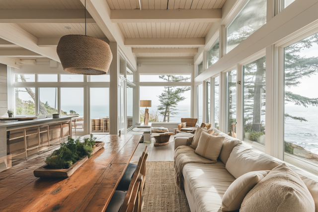 Elegant Coastal Serenity Dining Room