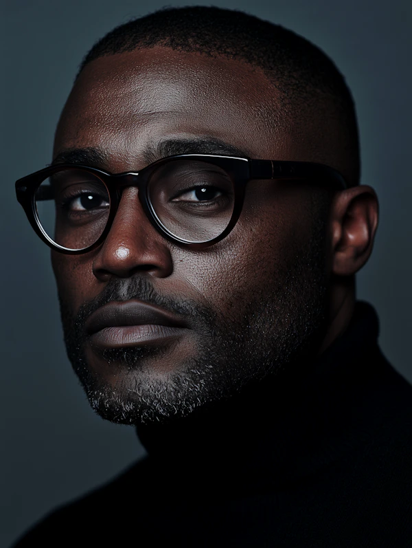 Portrait of a Man with Glasses