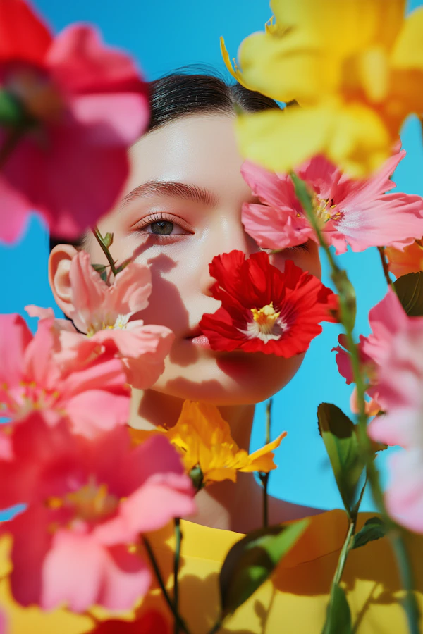 Floral Portrait Beauty