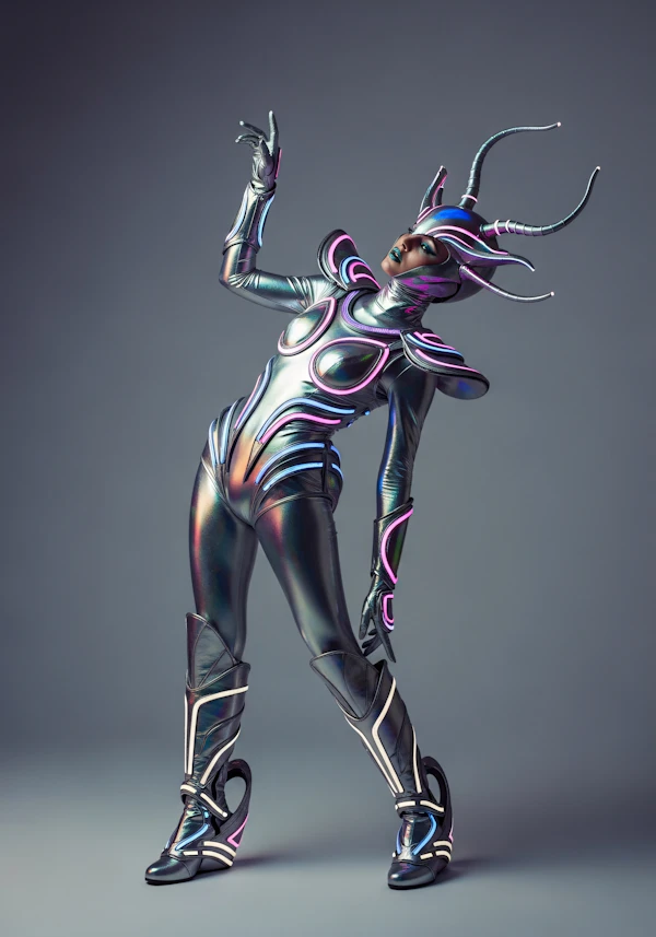 Futuristic Costume Pose