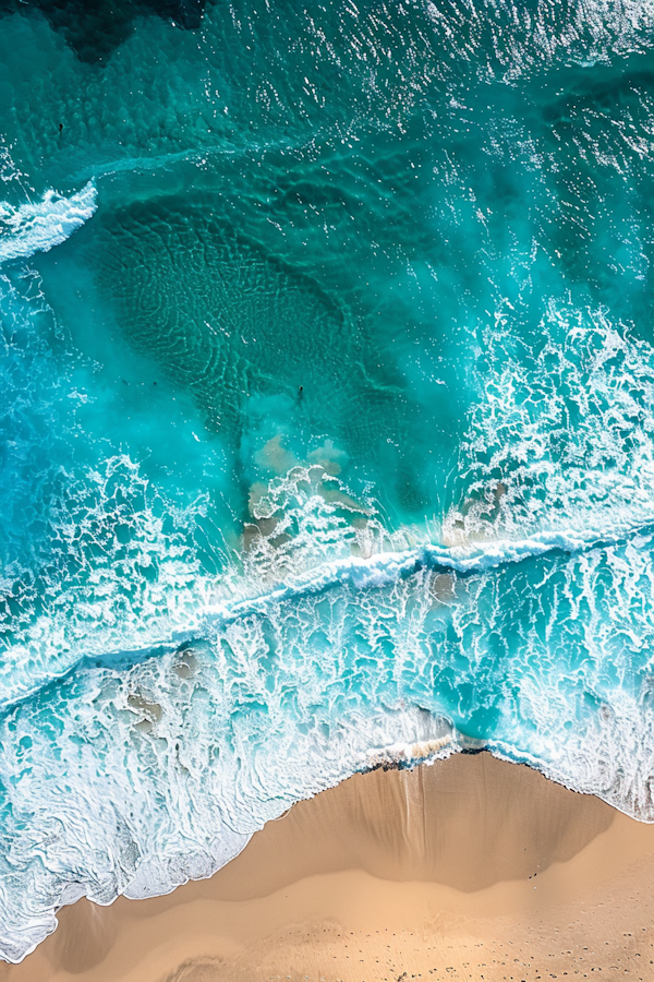 Tranquil Beach Aerial View